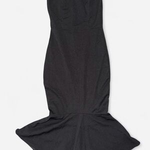 Elegant Black Strapless Dress